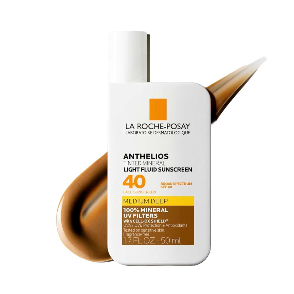 PROTECTOR SOLAR FACIAL FLUIDO MEDIUM DEEP SPF 40 ANTHELIOS LA ROCHE-POSAY 1.7 OZ / 50 ML - 1