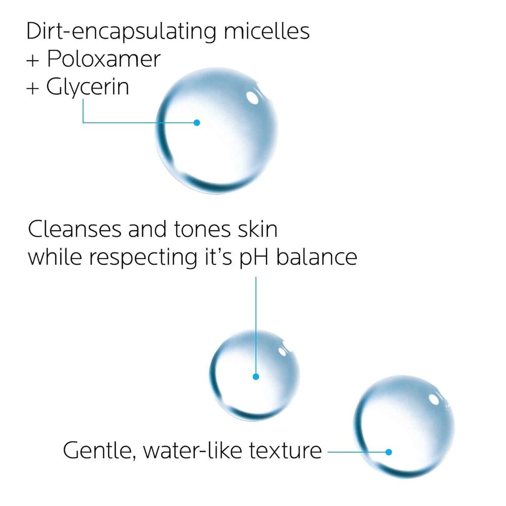 AGUA MICELAR LIMPIADORA PIEL SENSIBLE LA ROCHE-POSAY 13.5 OZ / 400 ML - 4