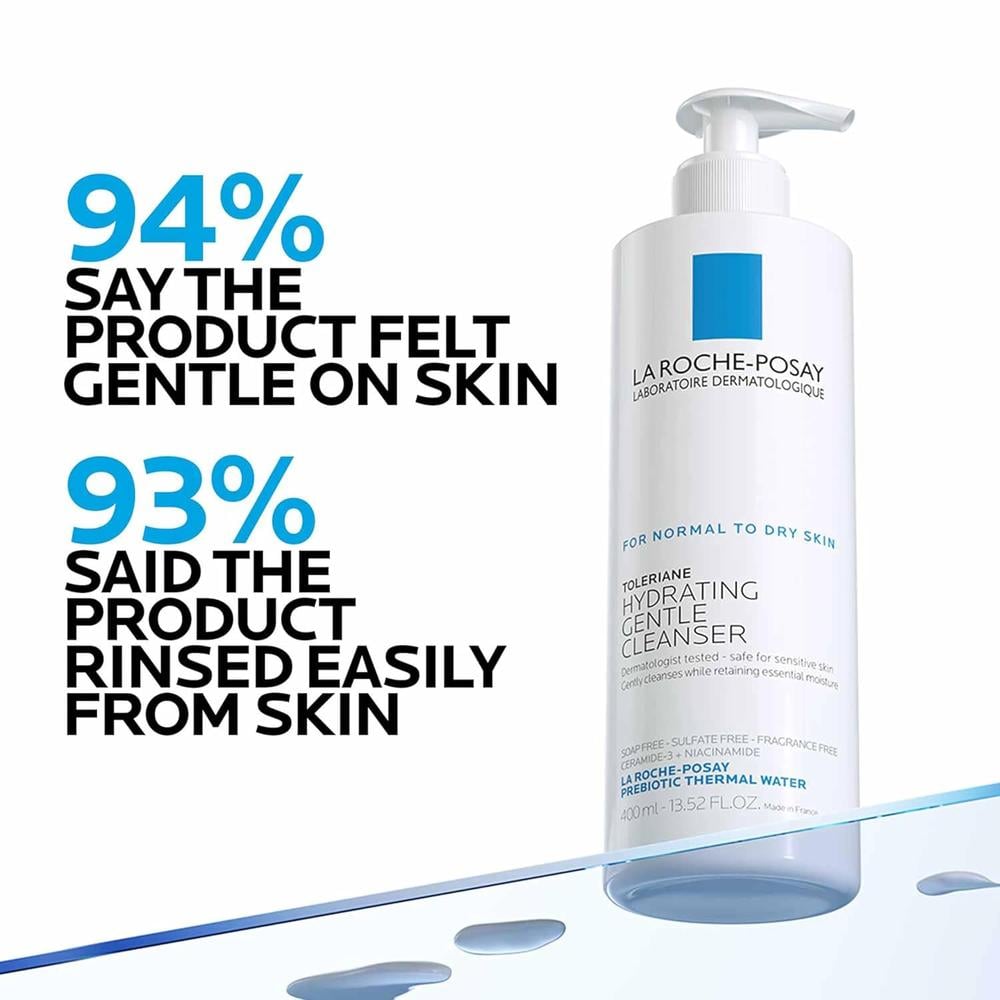 LIMPIADOR FACIAL HIDRATANTE SUAVE TOLERIANE LA ROCHE-POSAY 13.5 OZ / 400 ML - 4