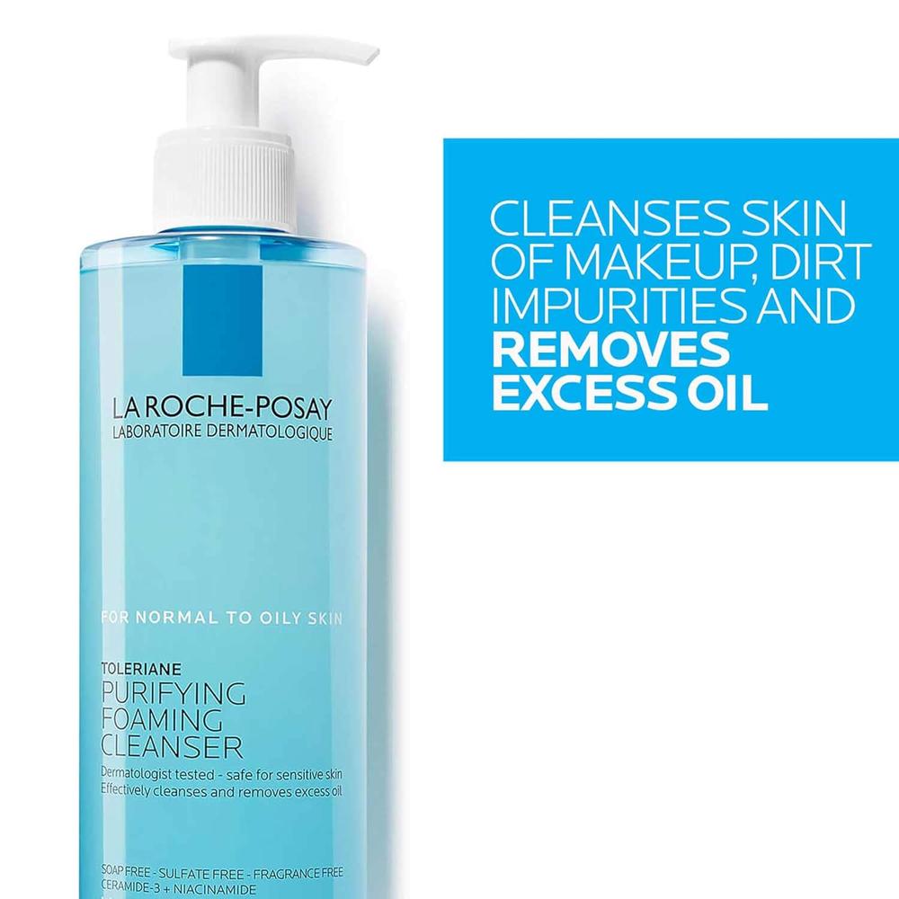 LIMPIADOR FACIAL ESPUMOSO PURIFICANTE TOLERIANE LA ROCHE-POSAY 13.5 OZ / 400 ML - 5