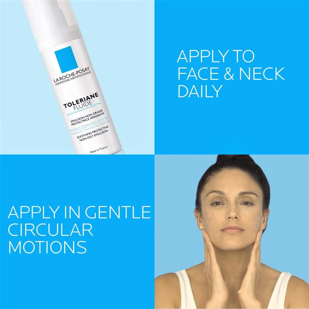 CREMA FACIAL HIDRATANTE TOLERIANE SENSITIVE FLUIDE LA ROCHE-POSAY 1.35 OZ / 40 ML - 6
