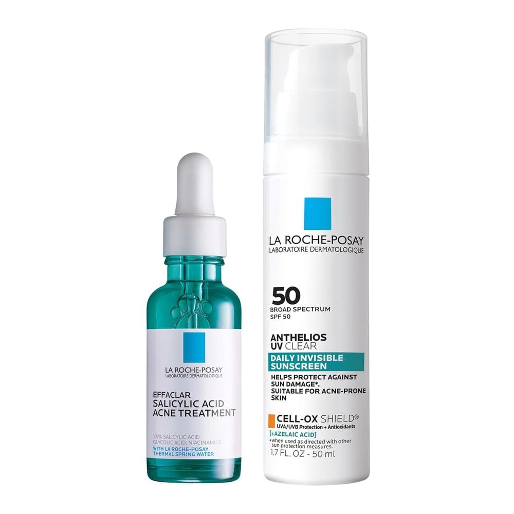 SET LA ROCHE-POSAY EFFACLAR ANTIACNÉ ANTHELIOS UV SPF 50 - 40 ML + EFFACLAR ÁCIDO SALICÍLICO 30 ML - 1
