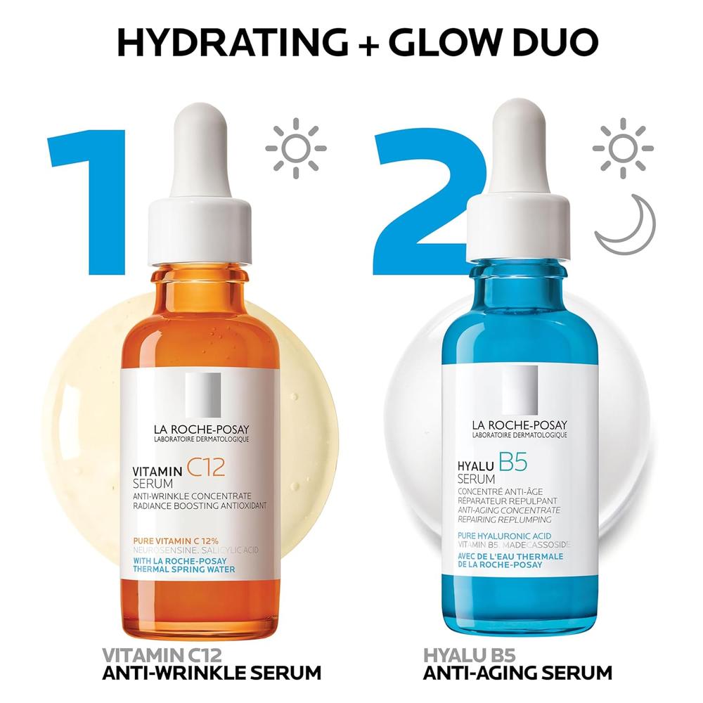 SET LA ROCHE-POSAY HYALU B5 SÉRUM ÁCIDO HIALURÓNICO 30 ML + SÉRUM VITAMIN C12 30 ML - 2