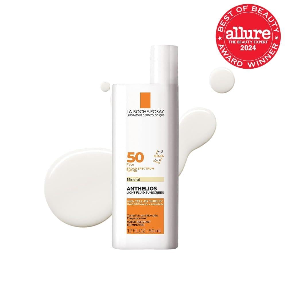 PROTECTOR SOLAR FACIAL FLUIDO SPF 40 ANTHELIOS MINERAL LA ROCHE-POSAY 1.7 OZ / 50 ML - 2