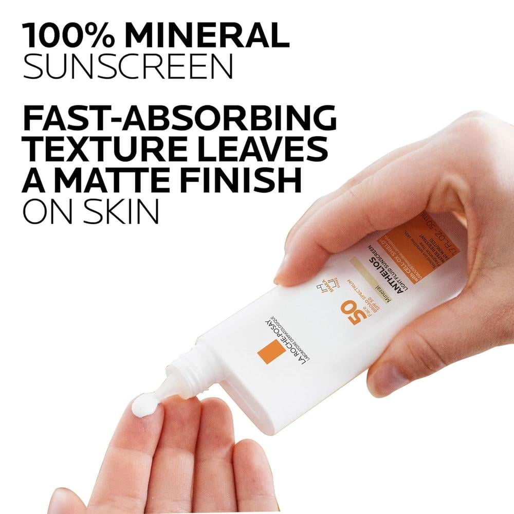 PROTECTOR SOLAR FACIAL FLUIDO SPF 40 ANTHELIOS MINERAL LA ROCHE-POSAY 1.7 OZ / 50 ML - 3