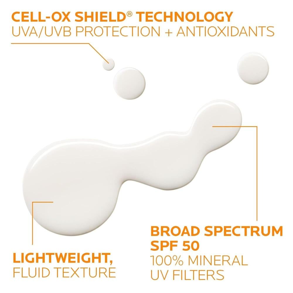 PROTECTOR SOLAR FACIAL FLUIDO SPF 40 ANTHELIOS MINERAL LA ROCHE-POSAY 1.7 OZ / 50 ML - 4