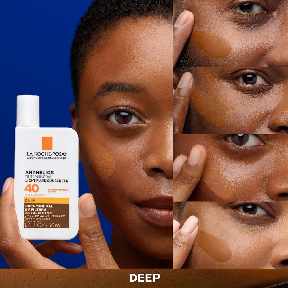 PROTECTOR SOLAR FACIAL FLUIDO DEEP SPF 40 ANTHELIOS LA ROCHE-POSAY 1.7 OZ / 50 ML - 4