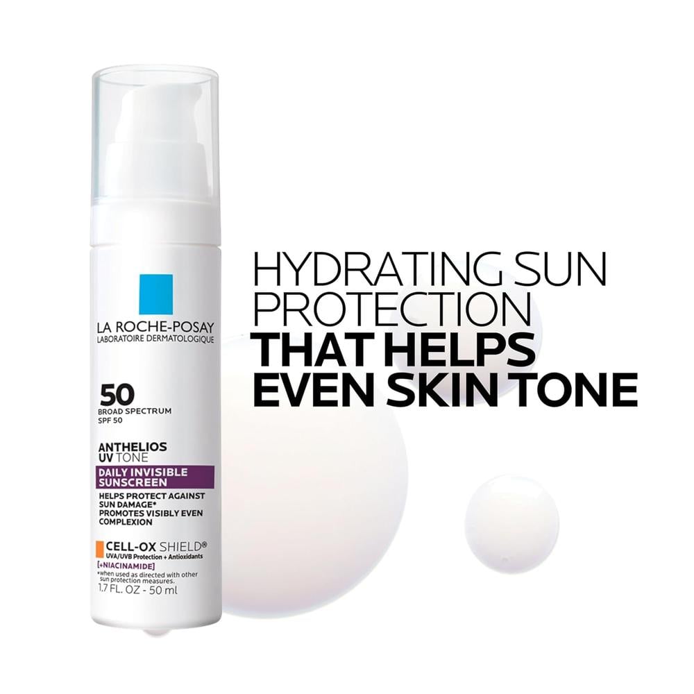 PROTECTOR SOLAR FACIAL SPF 50 UV TONE ANTHELIOS LA ROCHE-POSAY 1.7 OZ / 50 ML - 5