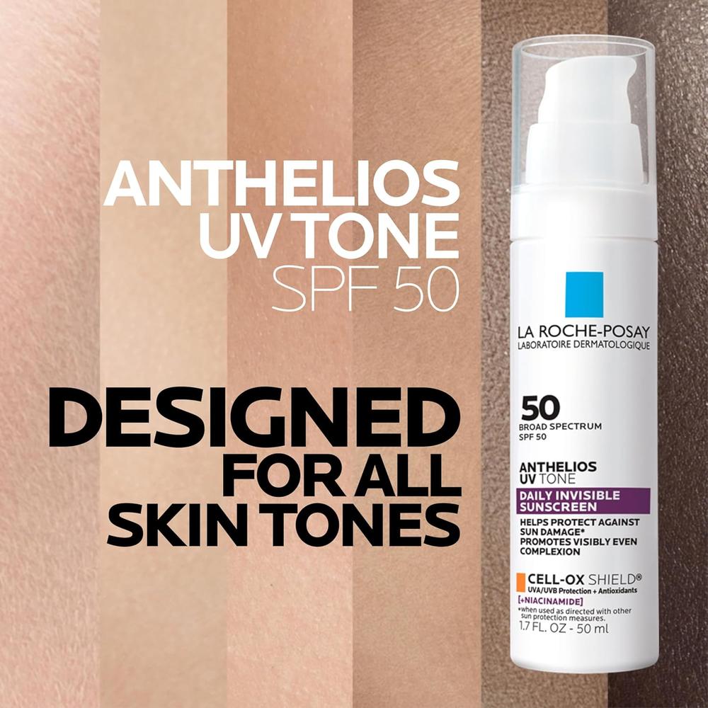 PROTECTOR SOLAR FACIAL SPF 50 UV TONE ANTHELIOS LA ROCHE-POSAY 1.7 OZ / 50 ML - 6