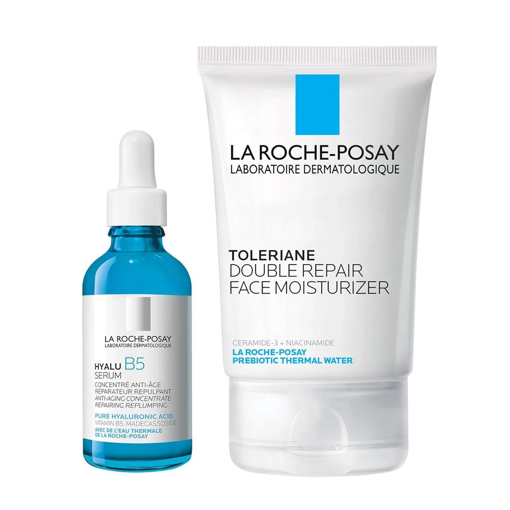 SET LA ROCHE-POSAY HYALU B5 SÉRUM ÁCIDO HIALURÓNICO HIDRATANTE 30 ML + DOUBLE REPAIR 100 ML - 1