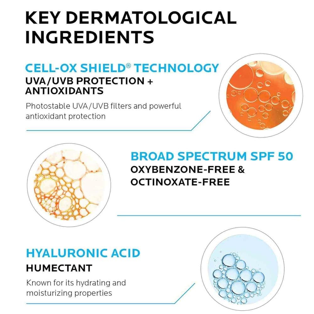PROTECTOR SOLAR FACIAL SPF 50 UV ANTHELIOS LA ROCHE-POSAY 1.7 OZ / 50 ML - 2