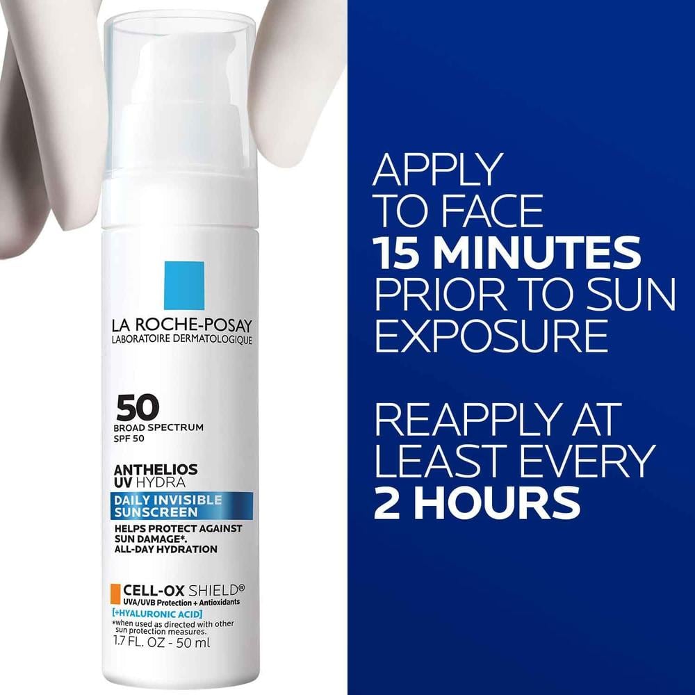 PROTECTOR SOLAR FACIAL SPF 50 UV ANTHELIOS LA ROCHE-POSAY 1.7 OZ / 50 ML - 3