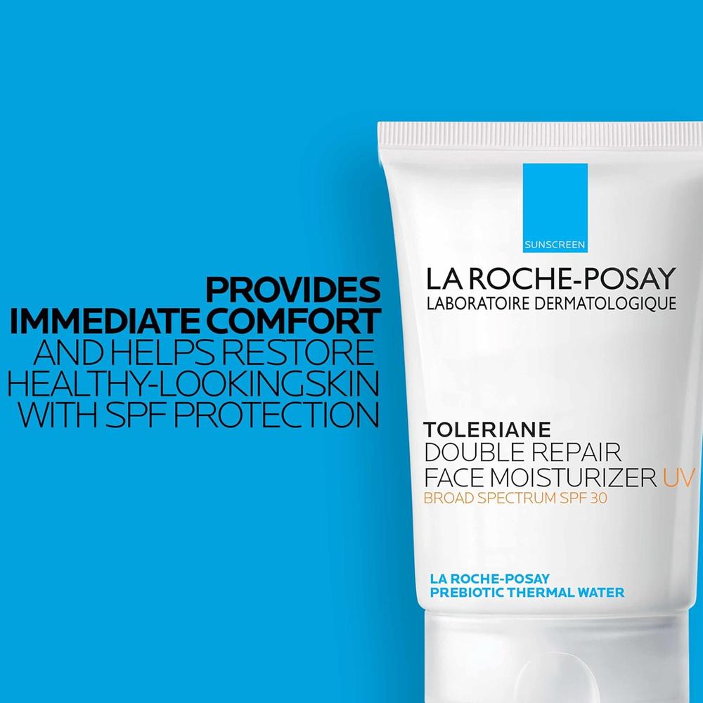CREMA FACIAL HIDRATANTE SPF 30 TOLERIANE DOUBLE REPAIR UV LA ROCHE-POSAY 2.5 OZ / 75 ML - 4