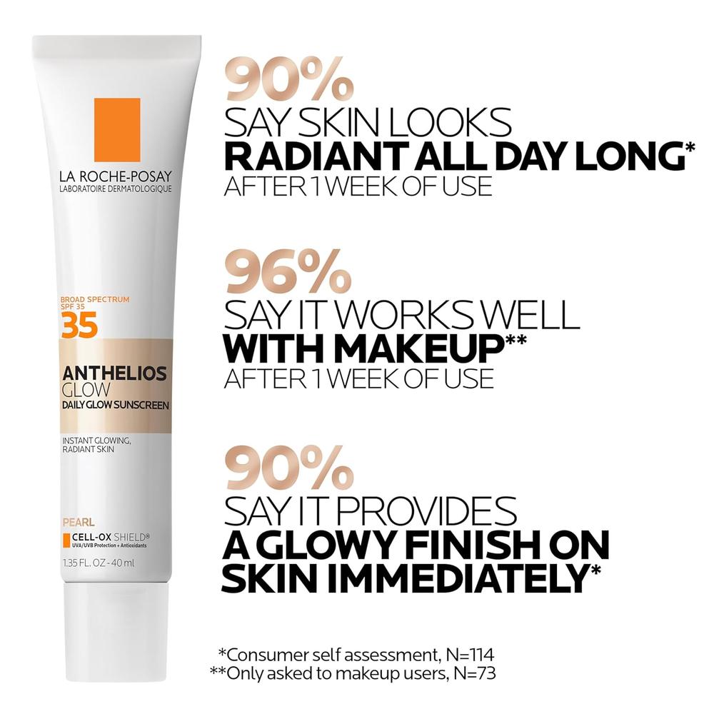 PROTECTOR SOLAR LA ROCHE-POSAY ANTHELIOS GLOW CON COLOR PEARL SPF 35 - 1.35 OZ / 40 ML - 4