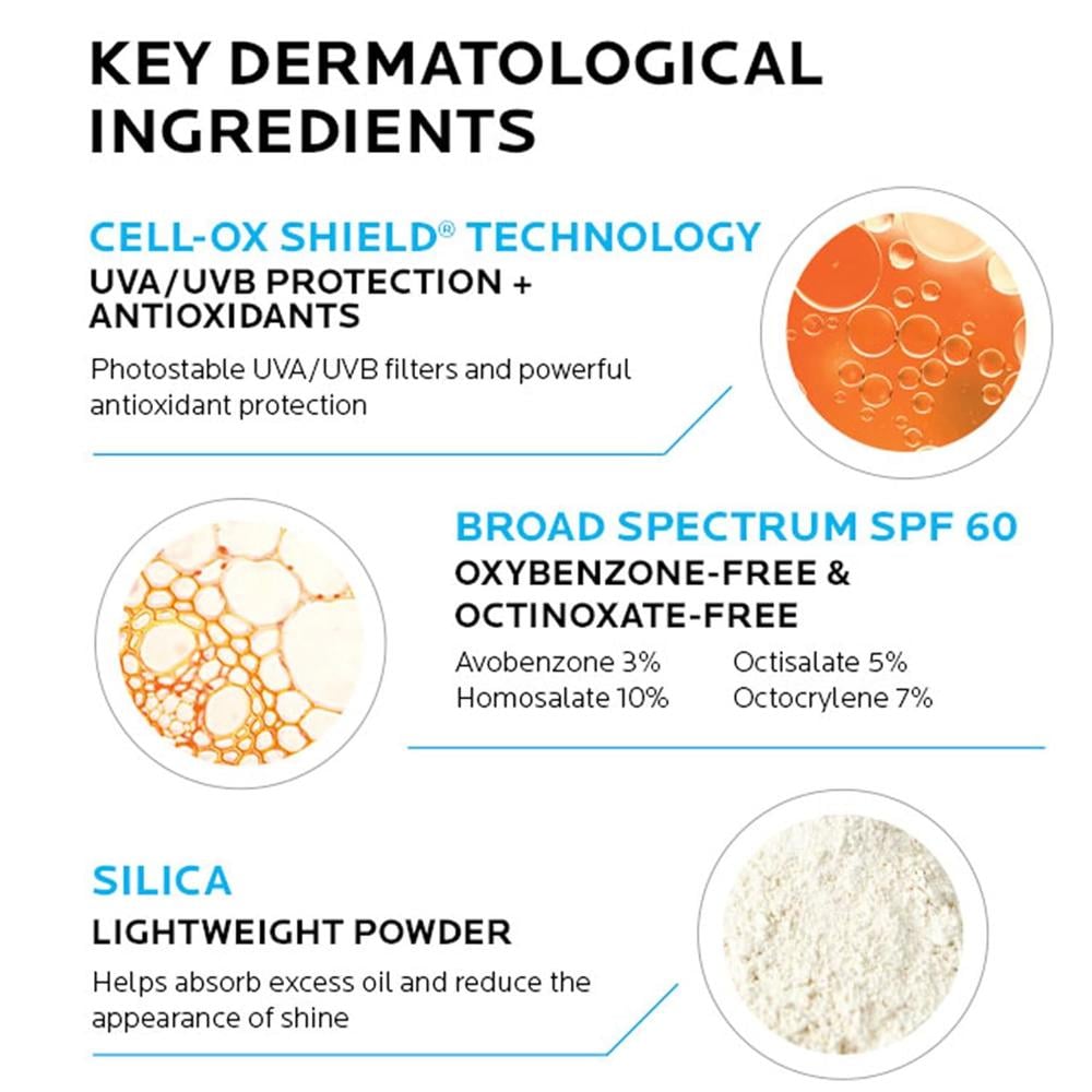 PROTECTOR SOLAR FACIAL LIGHT FLUID SPF 60 ANTHELIOS LA ROCHE-POSAY 1.7 OZ / 50 ML - 5