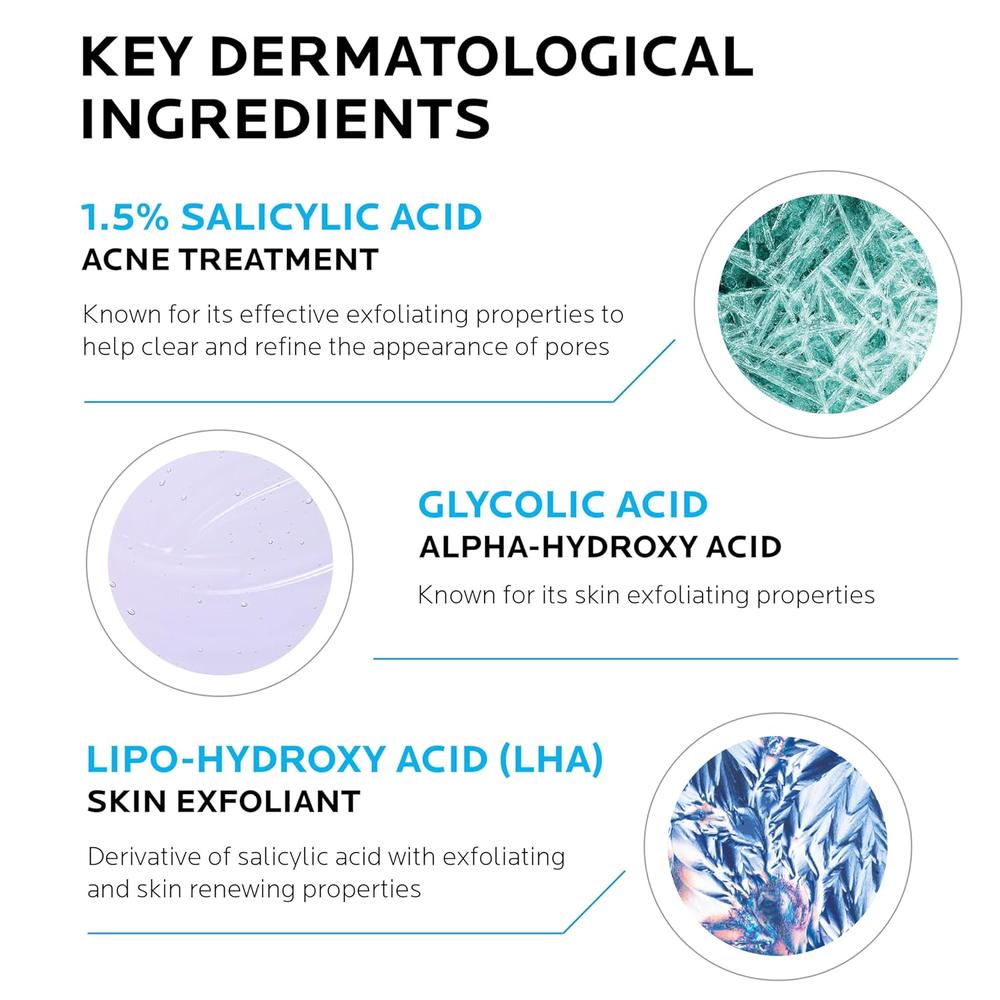 SÉRUM ÁCIDO SALICÍLICO 1.5% TRATAMIENTO ACNÉ EFFACLAR LA ROCHE-POSAY 1 OZ / 30 ML - 4