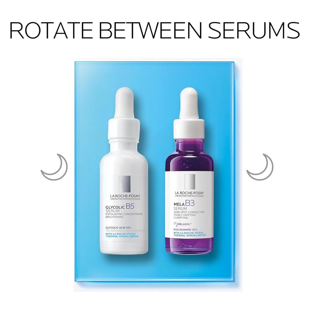 SET LA ROCHE-POSAY MELA B3 SÉRUM ANTIMANCHAS 30 ML + SÉRUM GLYCOLIC B5 30 ML - 3