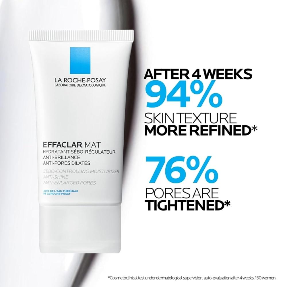 CREMA HIDRATANTE MATIFICANTE SIN ACEITE EFFACLAR MAT LA ROCHE-POSAY 1.35 OZ / 40 ML - 5