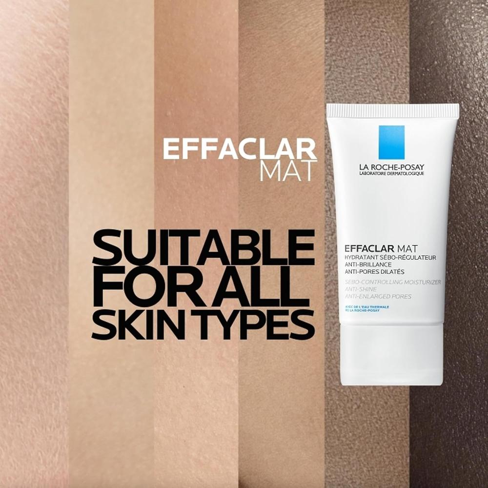 CREMA HIDRATANTE MATIFICANTE SIN ACEITE EFFACLAR MAT LA ROCHE-POSAY 1.35 OZ / 40 ML - 6