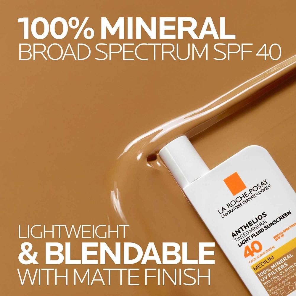 PROTECTOR SOLAR FACIAL FLUIDO MEDIUM SPF 40 ANTHELIOS LA ROCHE-POSAY 1.7 OZ / 50 ML - 3