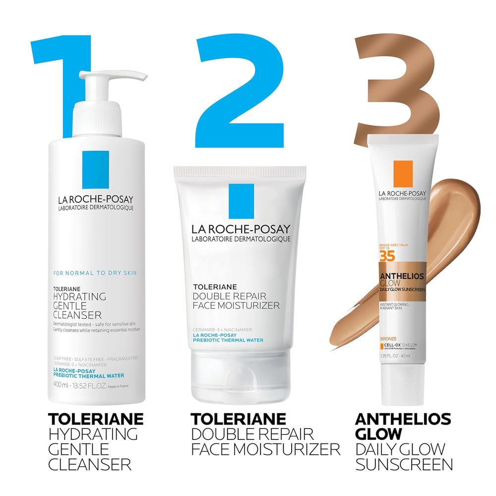 PROTECTOR SOLAR LA ROCHE-POSAY ANTHELIOS GLOW CON COLOR BRONZE SPF 35 - 1.35 OZ / 40 ML - 2