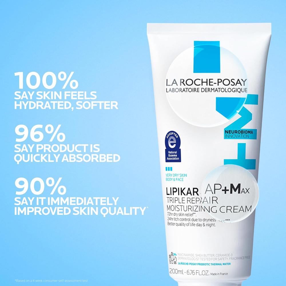 LOCIÓN CORPORAL HIDRATANTE PIEL SECA LIPIKAR AP+M LA ROCHE-POSAY 6.76 OZ / 200 ML - 6