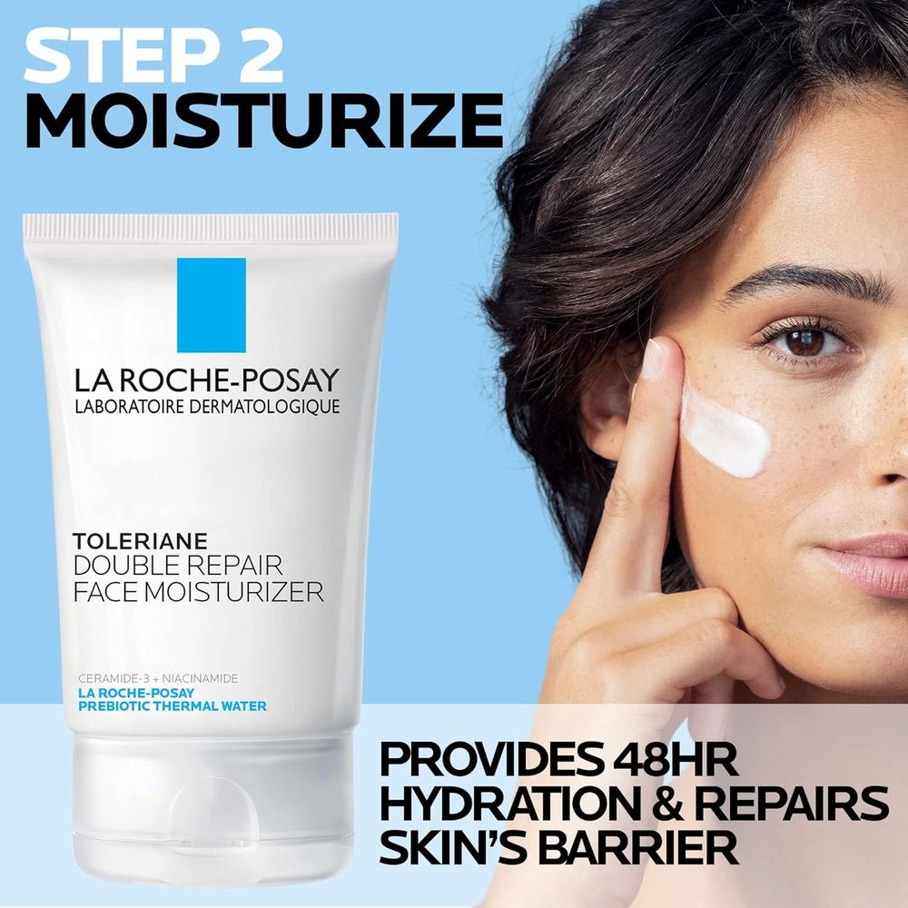 CREMA FACIAL HIDRATANTE TOLERIANE DOUBLE REPAIR LA ROCHE-POSAY 1.7 OZ / 50 ML - 3