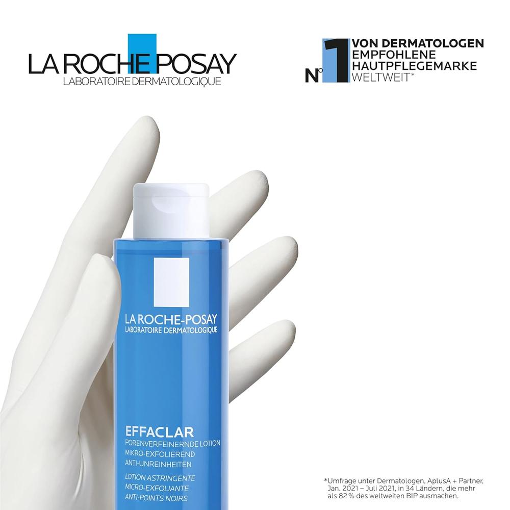 TÓNICO FACIAL ASTRINGENTE EXFOLIANTE EFFACLAR LA ROCHE-POSAY 6.76 OZ / 200 ML - 6