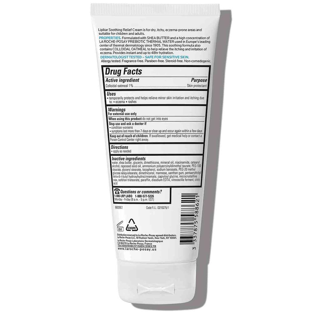 CREMA HIDRATANTE CALMANTE PARA ECCEMA LIPIKAR LA ROCHE-POSAY 6.7 OZ / 200 ML - 2