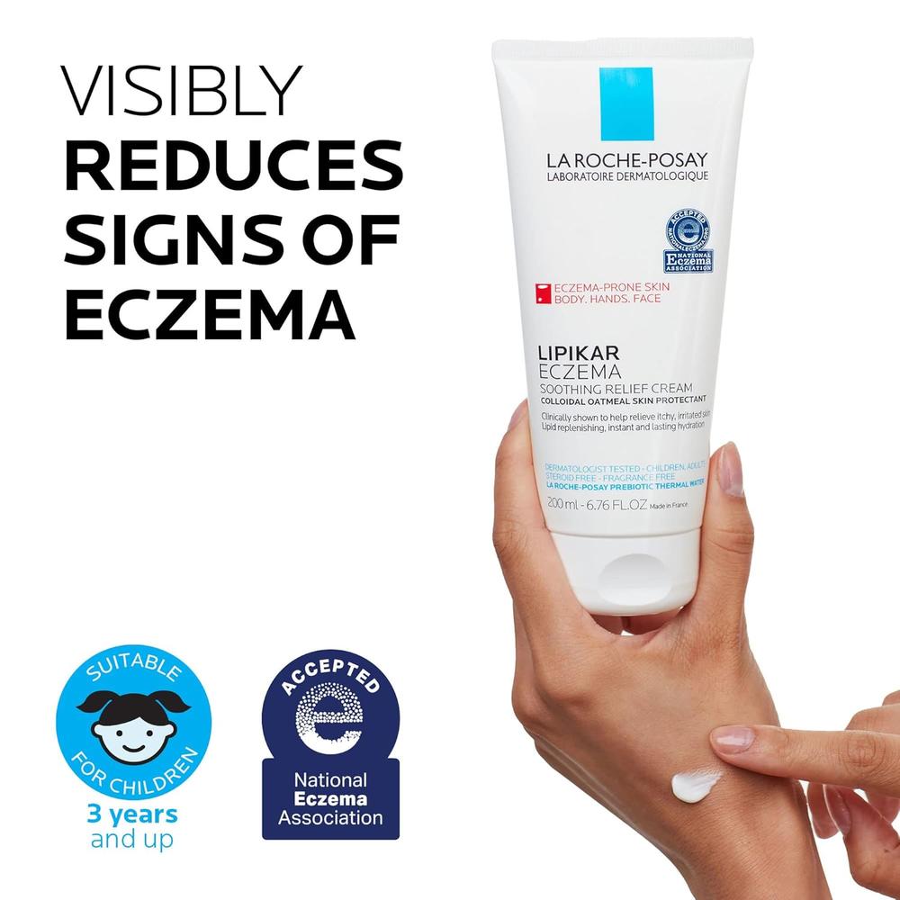 CREMA HIDRATANTE CALMANTE PARA ECCEMA LIPIKAR LA ROCHE-POSAY 6.7 OZ / 200 ML - 5