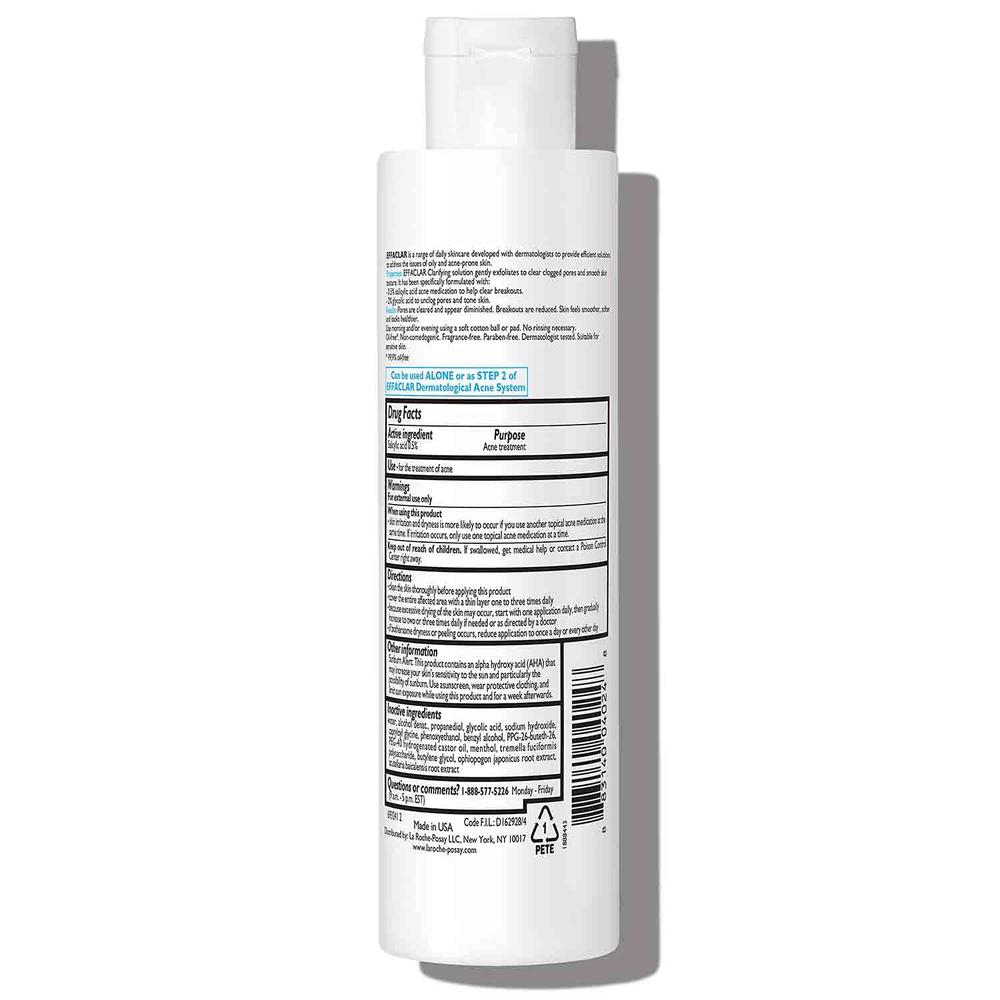 TÓNICO EXFOLIANTE ANTIACNÉ SOLUCIÓN CLARIFICANTE EFFACLAR LA ROCHE-POSAY 6.76 OZ / 200 ML - 2