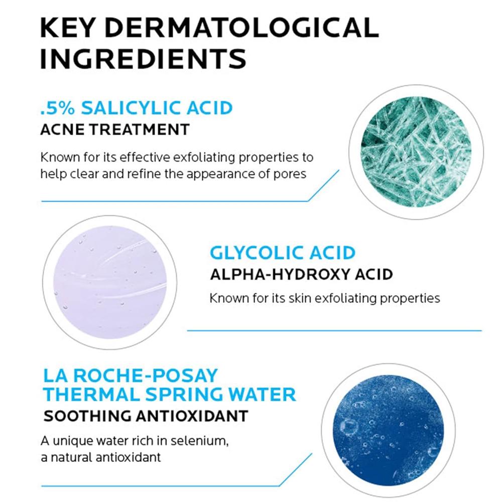 TÓNICO EXFOLIANTE ANTIACNÉ SOLUCIÓN CLARIFICANTE EFFACLAR LA ROCHE-POSAY 6.76 OZ / 200 ML - 4