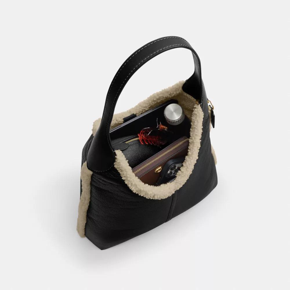 BOLSO COACH BROOKLYN 39 PIEL DE OVEJA | NEGRO - 4