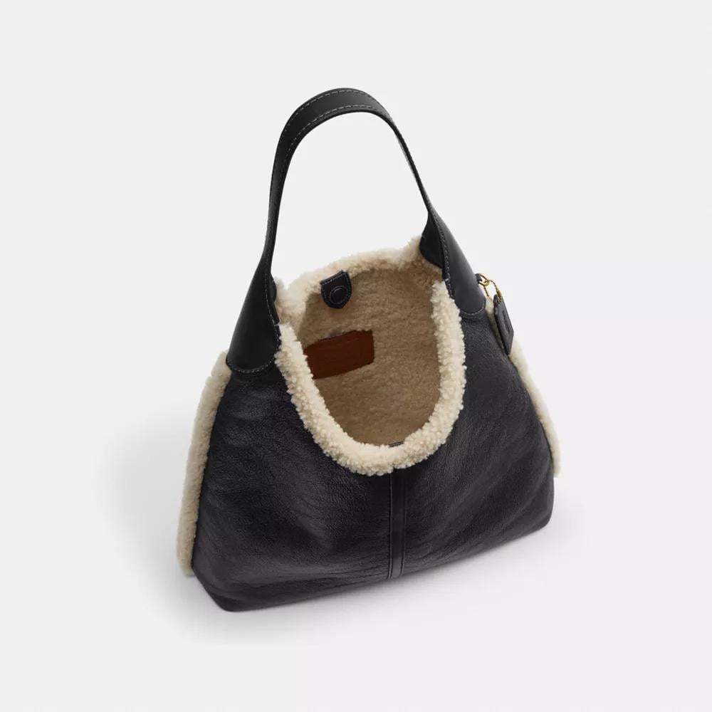 BOLSO COACH BROOKLYN 39 PIEL DE OVEJA | NEGRO - 5