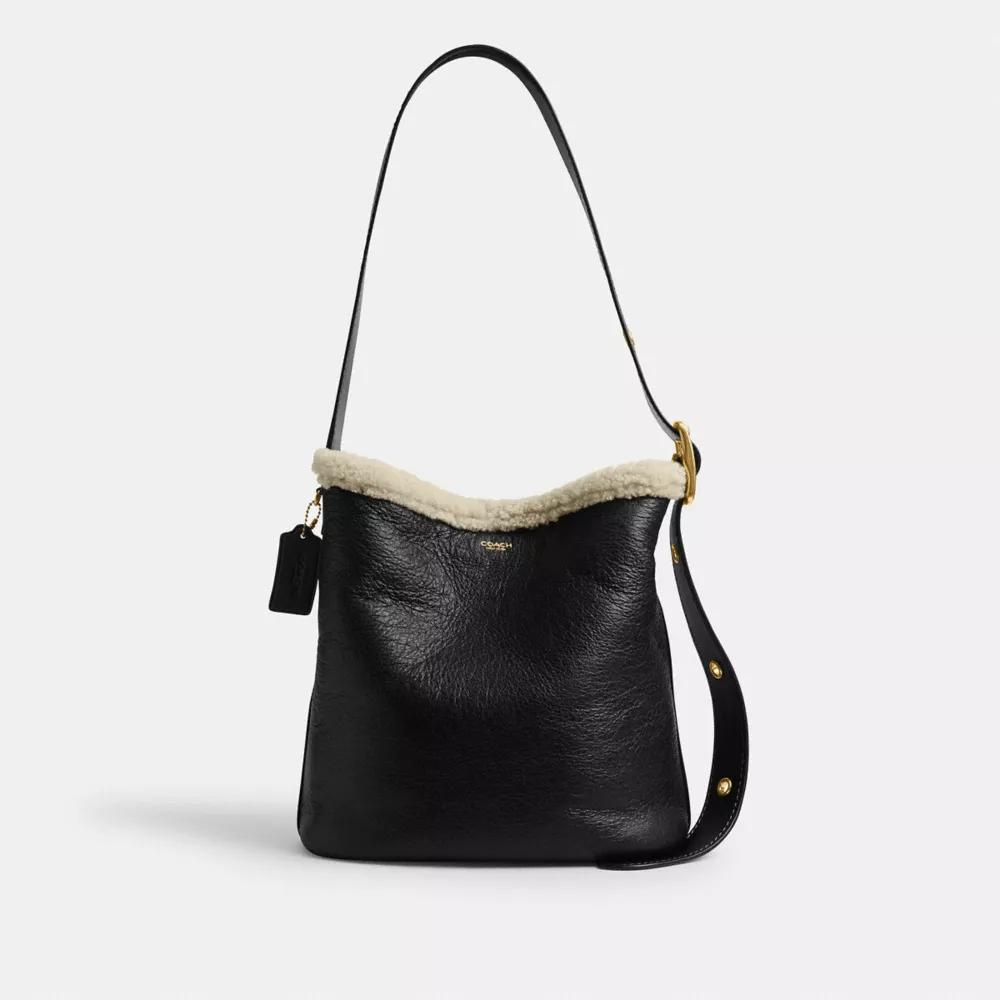BOLSO COACH BLEECKER BUCKET PIEL DE OVEJA | NEGRO - 1