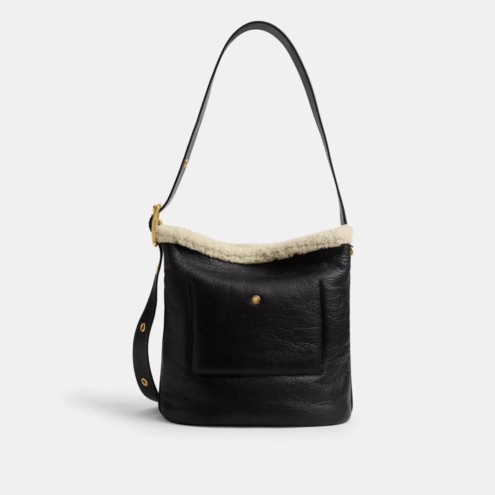 BOLSO COACH BLEECKER BUCKET PIEL DE OVEJA | NEGRO - 4