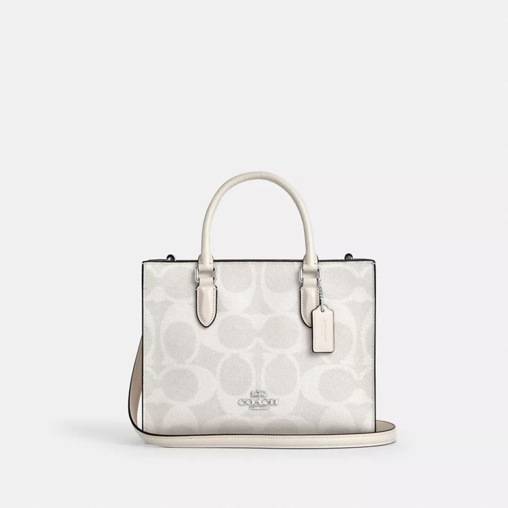 BOLSO TOTE COACH MAGGIE MINI | WHITE - 1