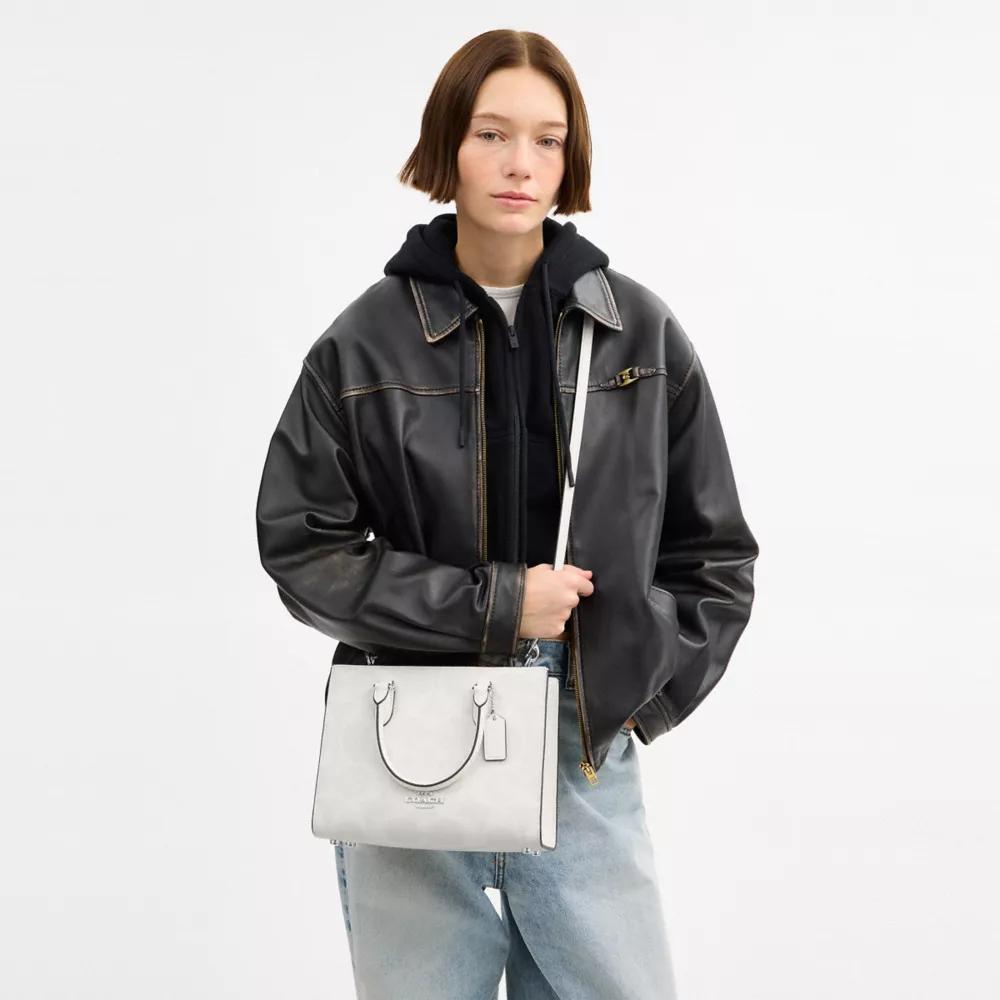 BOLSO TOTE COACH MAGGIE MINI | WHITE - 5