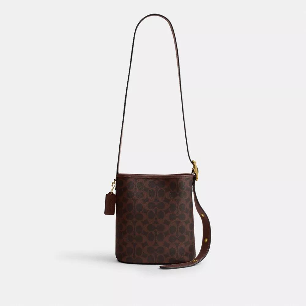 BOLSO COACH BLEECKER BUCKET 21 | MARRÓN - 1