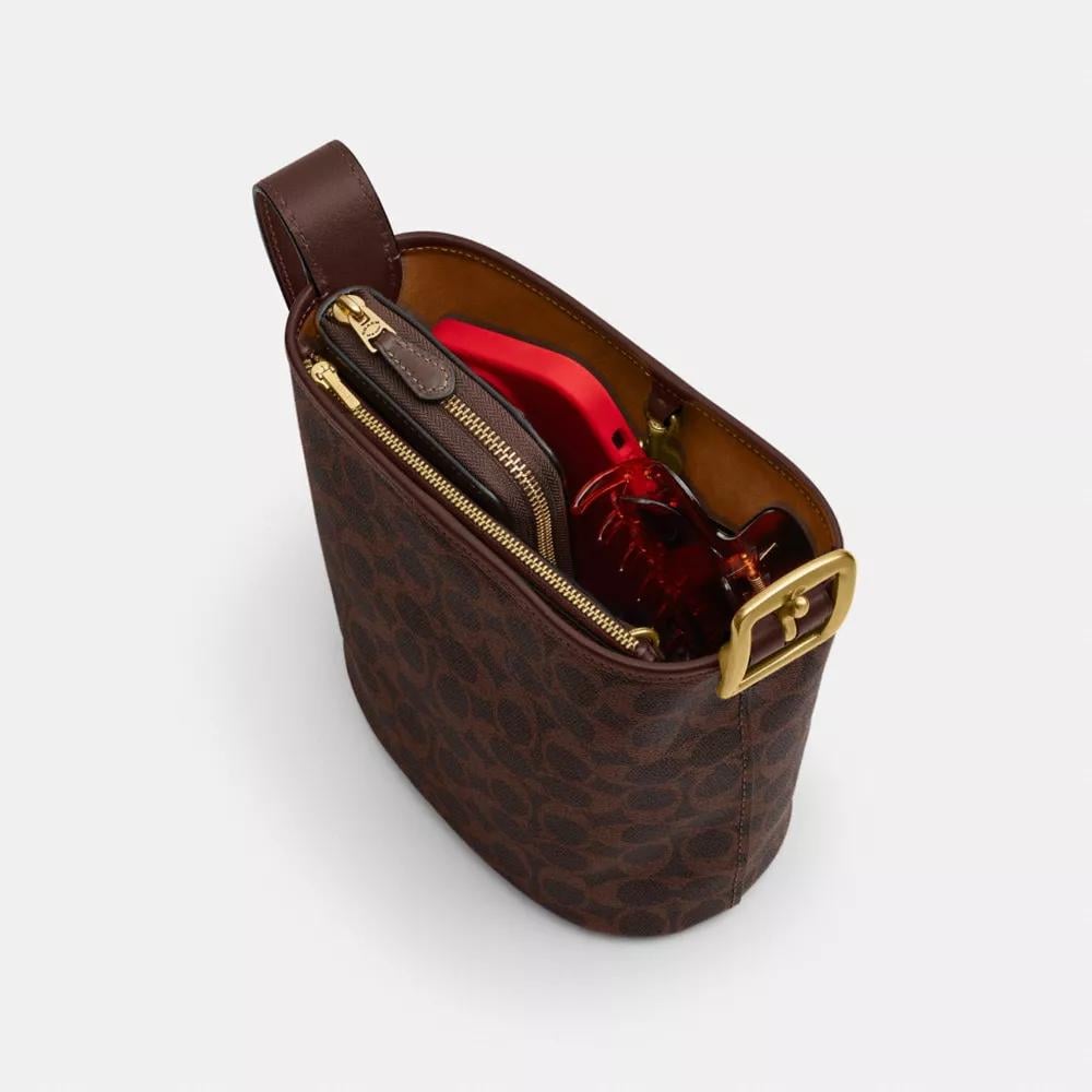 BOLSO COACH BLEECKER BUCKET 21 | MARRÓN - 4