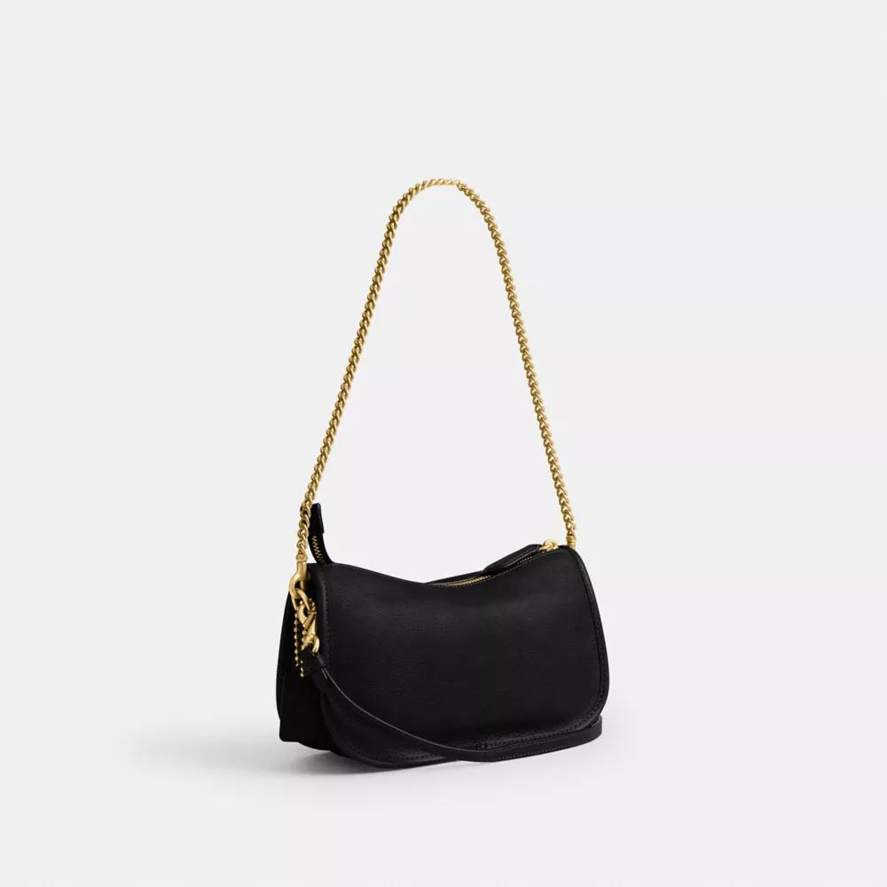BOLSO COACH TWIN TURNLOCK WAVERLY | BRASS/ BLACK - 2
