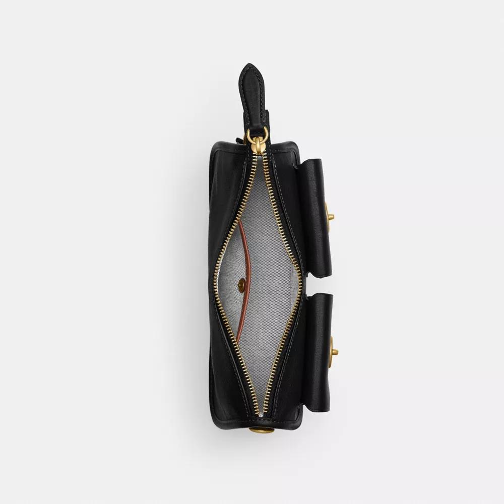 BOLSO COACH TWIN TURNLOCK WAVERLY | BRASS/ BLACK - 5