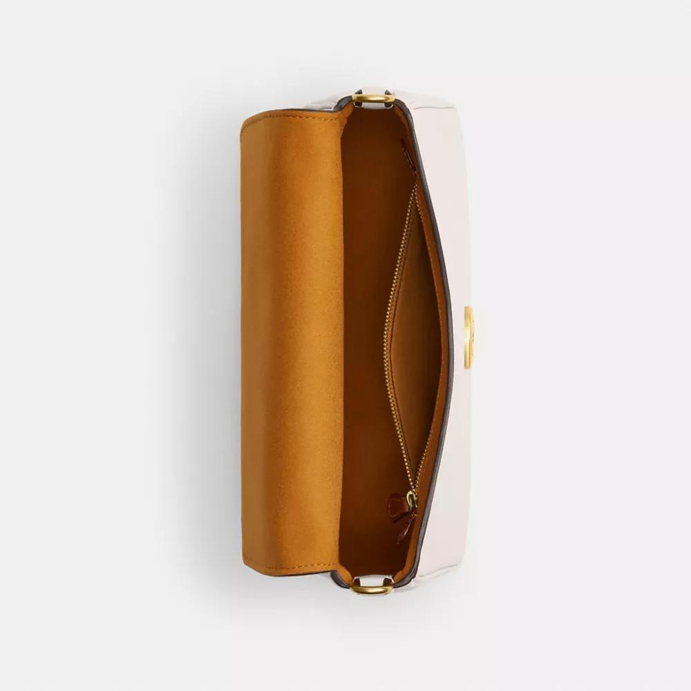 BOLSO SHOULDER COACH SOFT TABBY | BRASS/ CHALK - 5