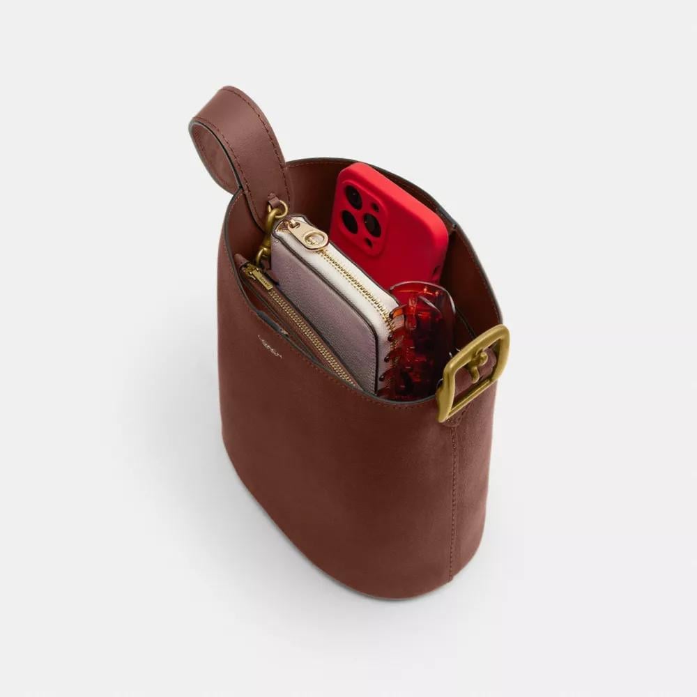BOLSO COACH BLEECKER BUCKET 21 | MARRÓN CÁLIDO - 5