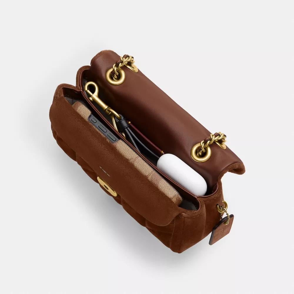 BOLSO COACH TABBY 20 | BRASS/ WARM BROWN - 4