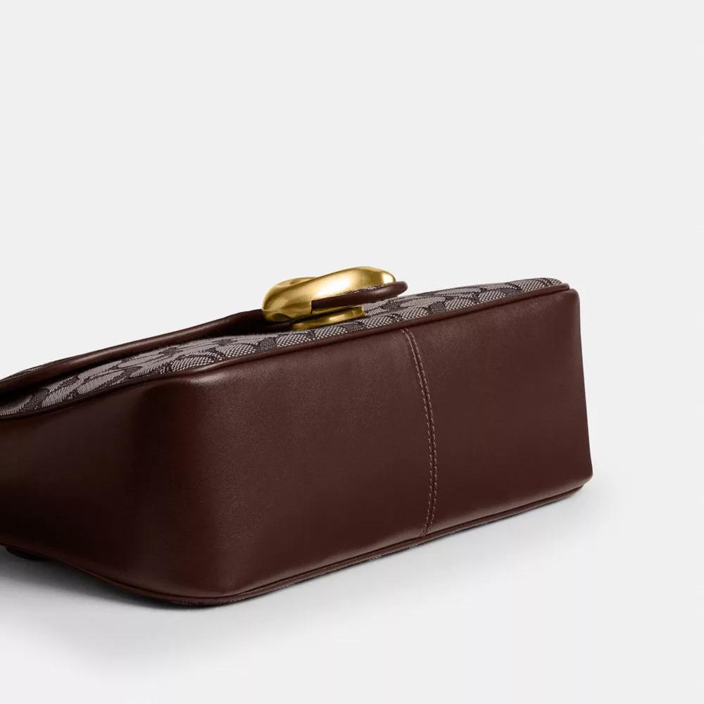 BOLSO SHOULDER COACH SOFT TABBY | BRASS/ OAK MAPLE - 5