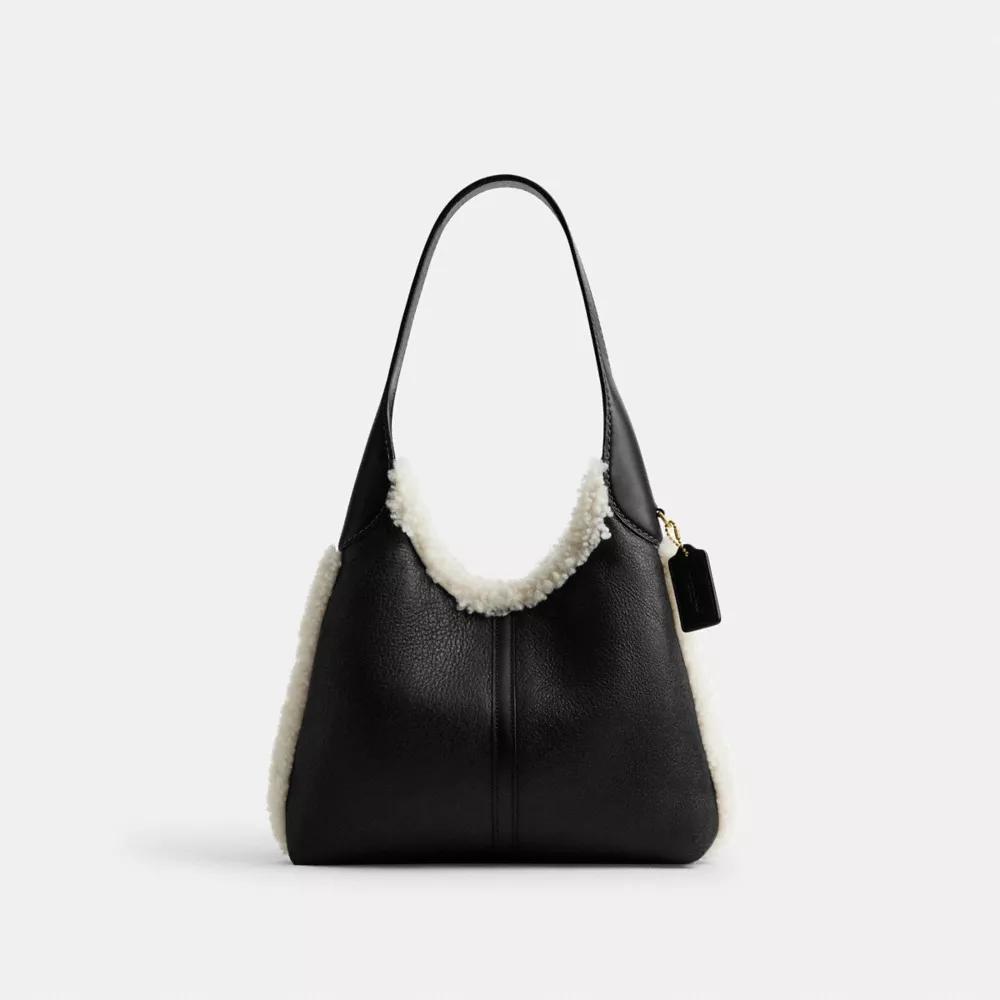 BOLSO COACH BROOKLYN 28 PIEL DE OVEJA | NEGRO - 1