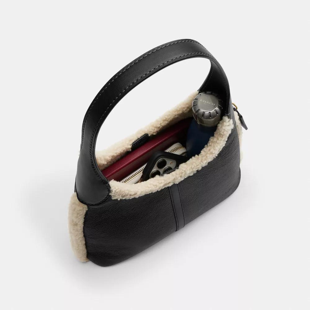 BOLSO COACH BROOKLYN 28 PIEL DE OVEJA | NEGRO - 4