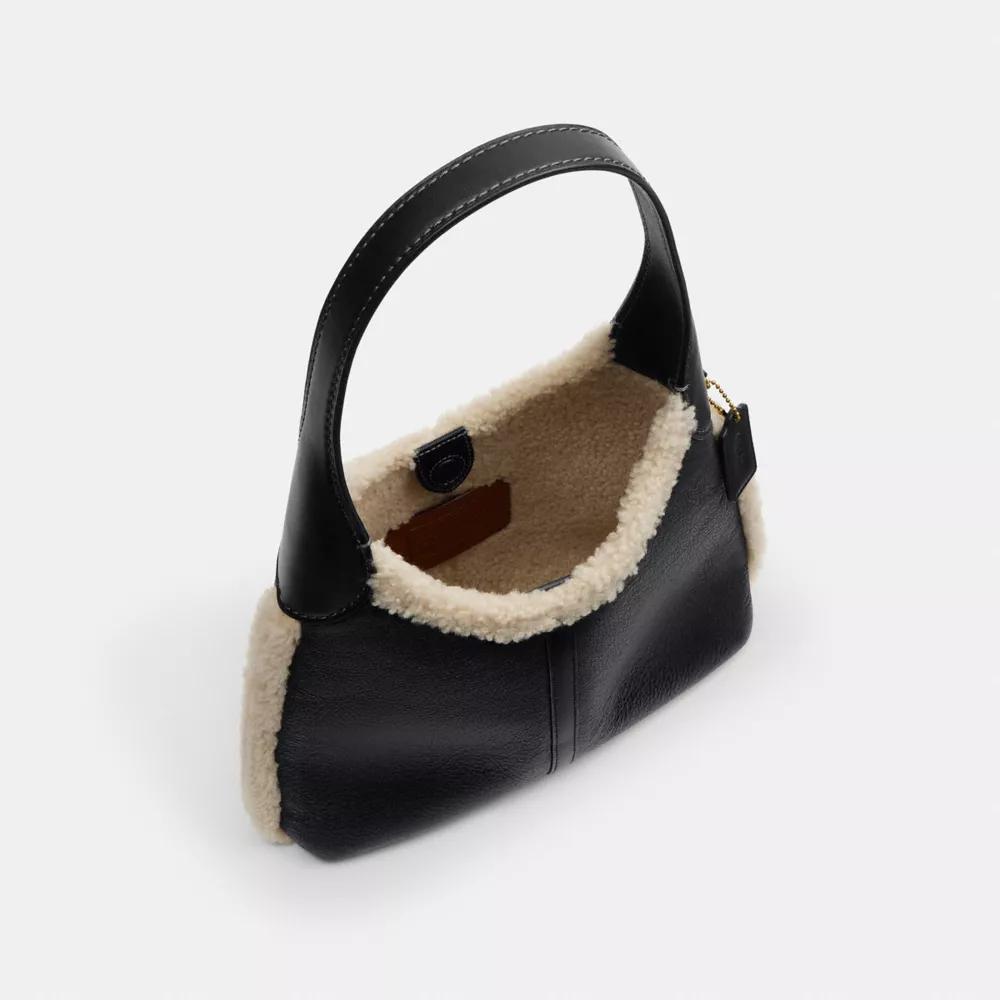 BOLSO COACH BROOKLYN 28 PIEL DE OVEJA | NEGRO - 5