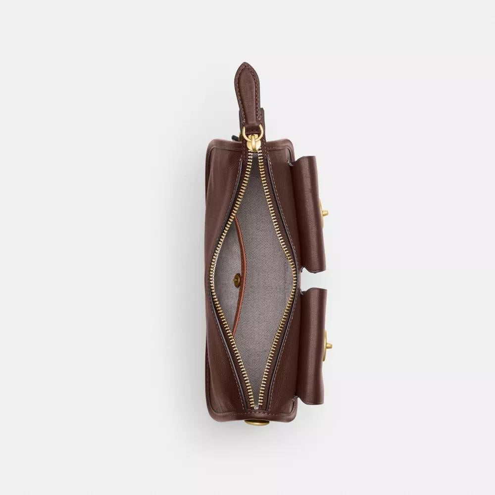 BOLSO COACH TWIN TURNLOCK WAVERLY | BRASS/ MAPLE - 5